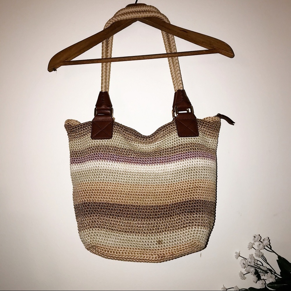 The Sak Purse crochet hobo sequoia purple brown - Picture 5 of 11